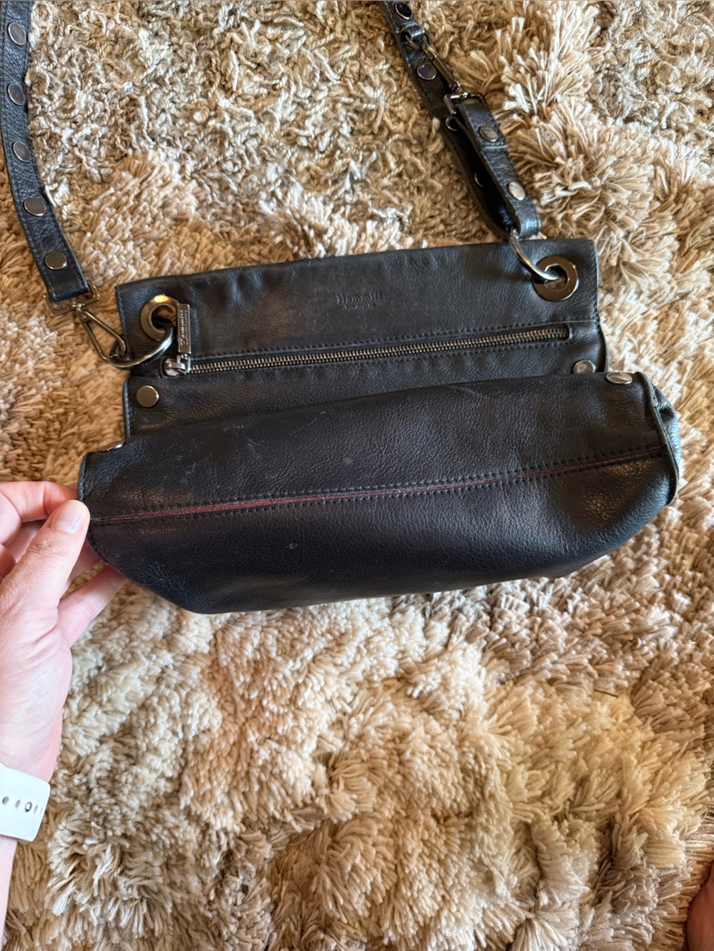 Hammitt Los Angeles Large Paul Leather Crossbody similar to Tony Style - Picture 5 of 14